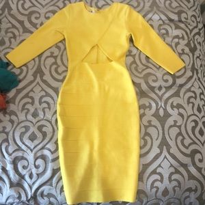 House of London Midi Dress Yellow